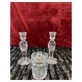 3pc Crystal: Waterford Preserve Jar w/Lid & Spoon