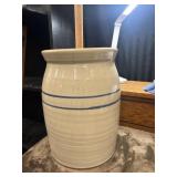 2-gallon Martinez Pottery Butter churn.
