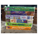 6 VHS Barney home videos.
