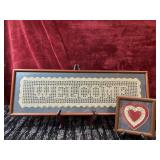 2 Customized Crochet Framed Pieces.