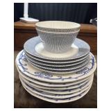 6 Ceramica Cuore Italian ceramic dinner plates