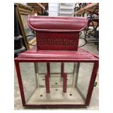 Vintage Hearthside red metal tinder box,