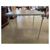 BizChair Gray Folding Card Table