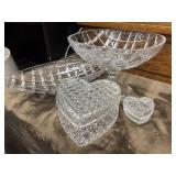 Vintage Mikasa Park Lane crystal compote, vintage