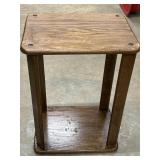 Small wooden accent table.