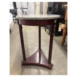 Bombay Co Empire Style Marble Top Accent Table