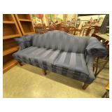 Henredon blue striped sofa.