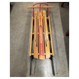 Vintage Paris Champion Fastback wooden sled
