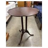 Antique Edwardian walnut wine table.