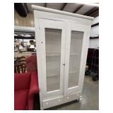 Antique-style white pie safe