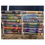 Walt Disney VHS movies. 18 in all.