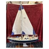 Handcrafted Model Sailboat