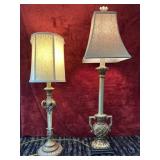 2 Ornate Table Lamps