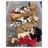 Bundle of TY beanie babies. Cats and dogs