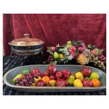 5-piece Copper Chafing  Dish And More.