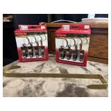 2 Boxes Of Mantle Clips And Wreath door Hanger