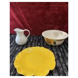 3 pc. Vintage Metlox Poppytrail Lotus yellow
