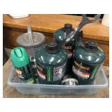 2 Bernzomatic all-purpose propane gas cylinders,