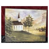 Canvas Church print by Wildon Home