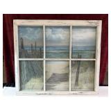 scenic beach landscape wall hanging.