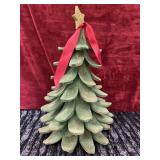 Rustic tabletop Christmas tree.