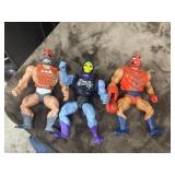 1980s Masters of the Universe action figures.