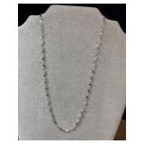 .925 sterling silver Italian mirror necklace