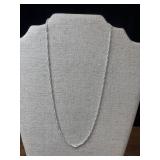 .925 sterling silver Singapore twist chain