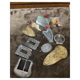 Western-themed metal belt buckles and more.