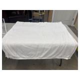 Superior white plush throw blanket king size.