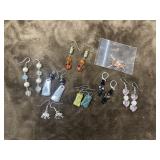 Bundle of dainty dangle earrings.