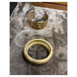 2 Large Gold Toned Bracelets