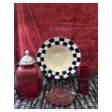 4 misc kitchen items. Bowls, vase and more.