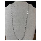 .925 sterling silver Italian mirror necklace