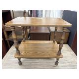 2-tier Wooden Side Table