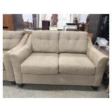 Lonoke Sofa love seat by Ashley features neutral