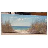 Coastal-themed panoramic canvas wall art
