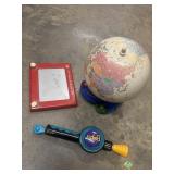 Vintage bop it, etch a sketch, and learning globe