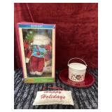 Christmas Bundle. Cracker Barrel standing Santa