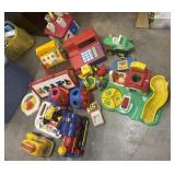Tote full of old fisher price toys and moreï¿½ï¿½