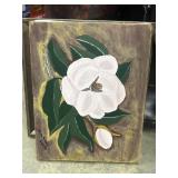Magnolia acrylic painting by Shirley Nobles