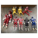 1990s Mighty Power Rangers action figures