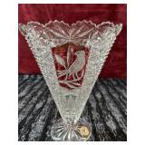 Vintage Hofbauer lead crystal vase