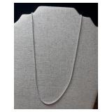 .925 Sterling Silver micro curb link chain