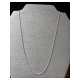 .925 Sterling Silver Rope Chain Necklace