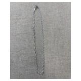 .925 Sterling Silver Twist Chain Bracelet