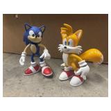 Sonic the Hedgehog and Tails bendable figures