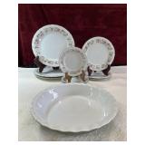 3 place setting Sheffield porcelain Bouquet China