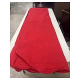 King size Vibrant red quilt