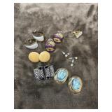 Bundle of misc earrings.